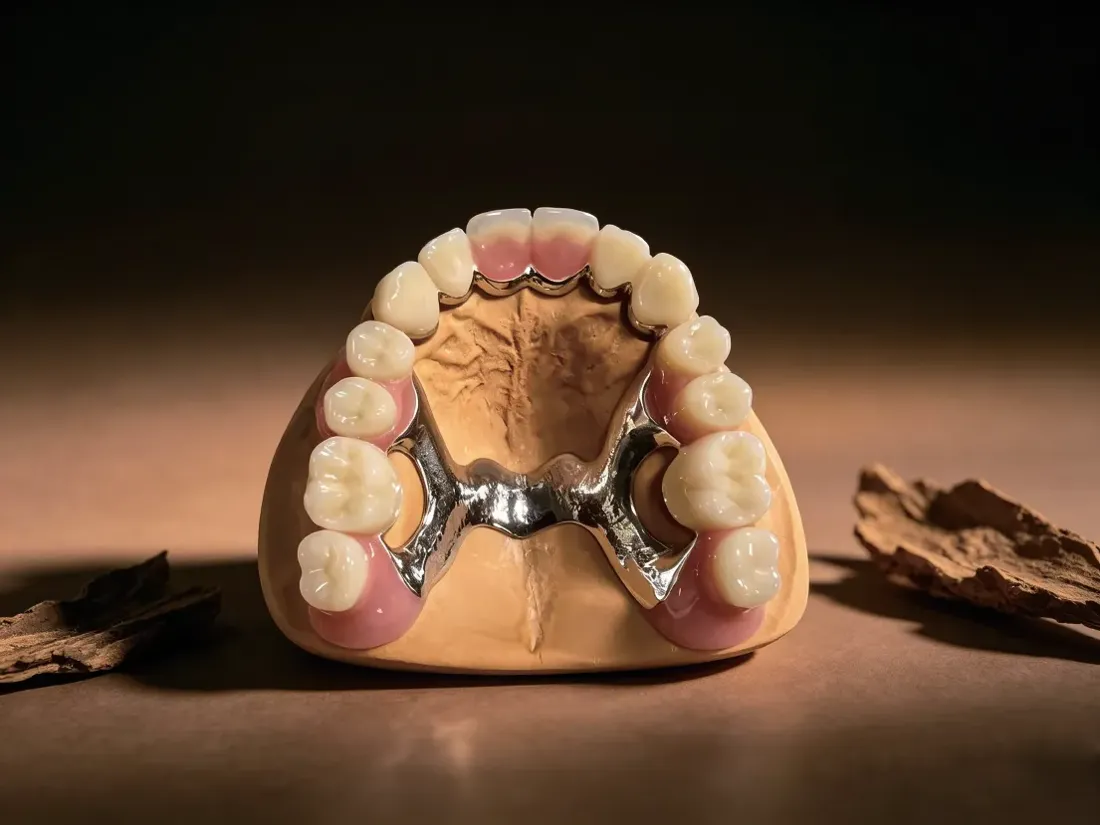 3D-printed CoCr metal frameworks